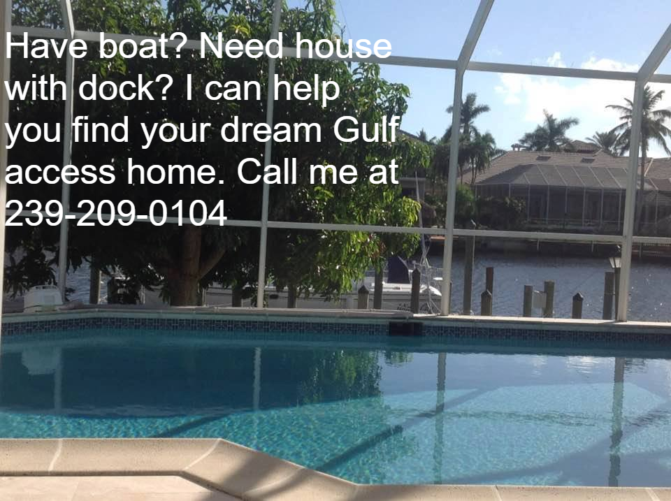 Cape Coral Gulf access homes