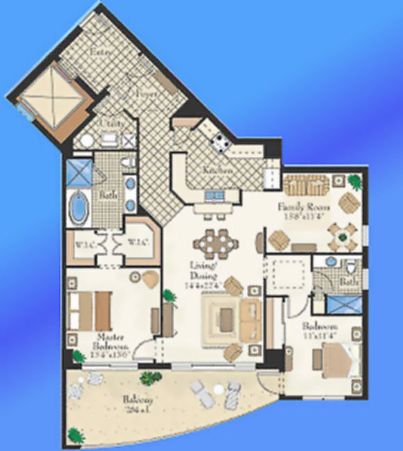 Unit B West Floor Plan