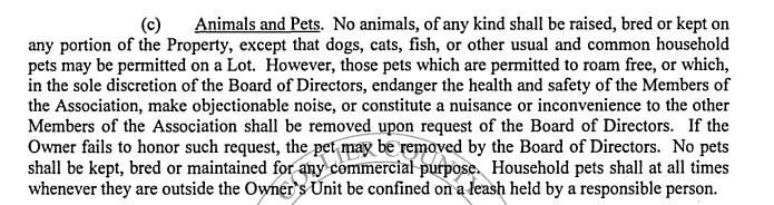 Naples Reserve Bimini Isle Pet Policy
