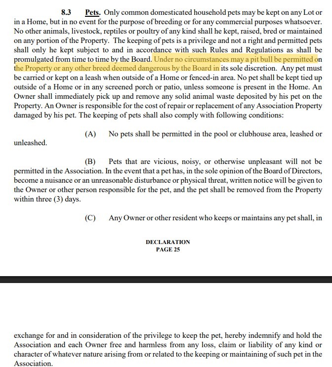 Saturnia Lakes Pet Policy