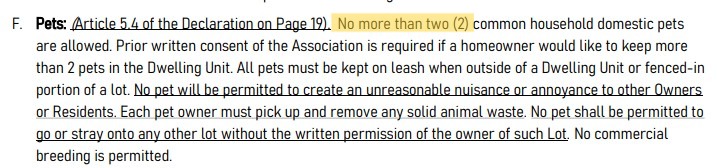 Waterways of Naples Pet Policy