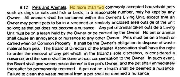 The Villas at Wilshire Lakes Pet Policy