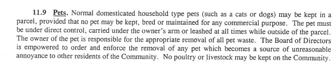 Wyndemere Mahogany Bend Pet Policy