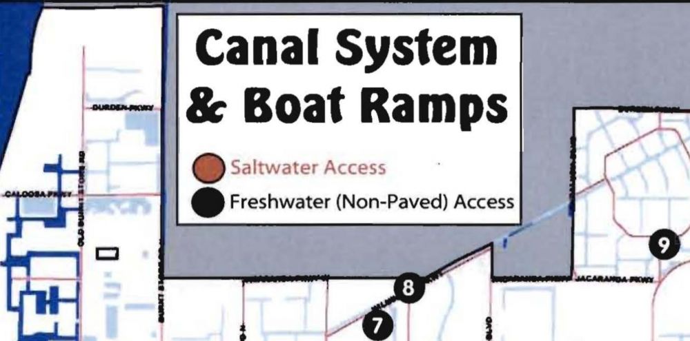 Boat ramps in Cape Coral Florida