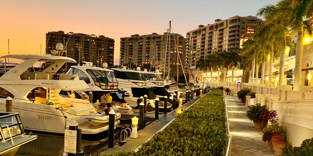 Cape Coral Tarpon Point Marina with Yachts