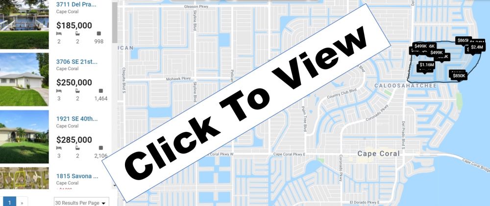 Savona Cape Coral Waterfront Real Estate and Homes for Sale