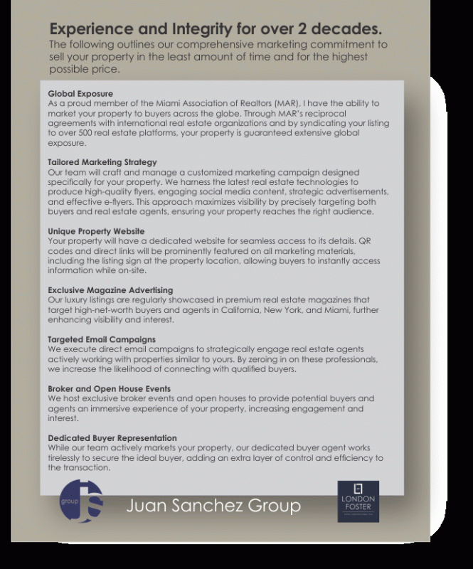 Marketing Menu