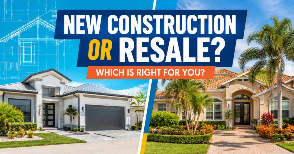 New construction home compared with a resale home in Naples and Southwest Florida