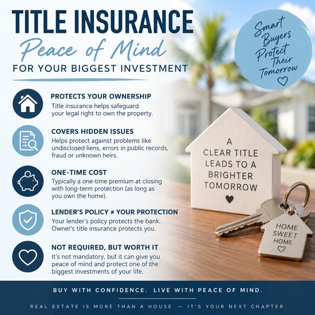 Title Insurance information for homebuyers