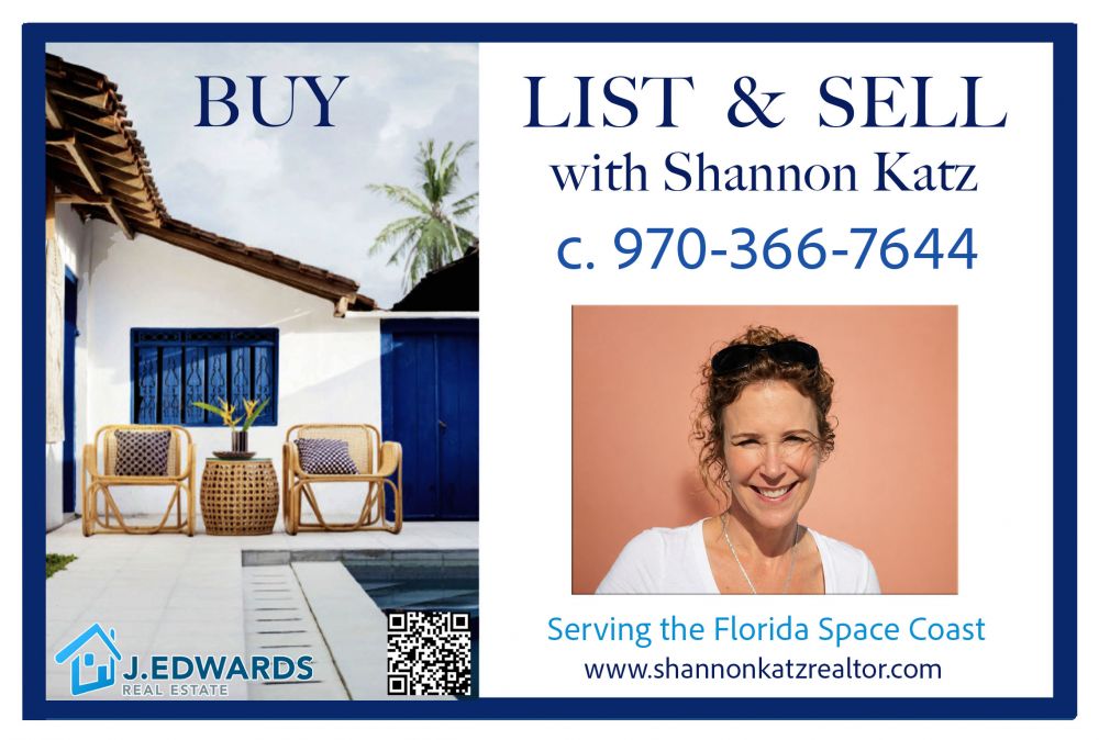 Buy and Sell homes in Brevard with Shannon Katz, Realtor for the Florida Space Coast